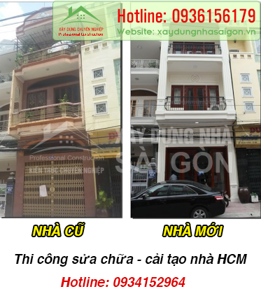 Bảng giá sửa nhà tại HCM mới nhất