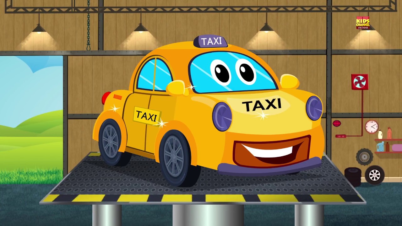 xe tắc xi Trò chơi rửa xe xe taxi đồ chơi cho trẻ em Children Videos Taxi  Cartoon Car Wash For Kids - YouTube