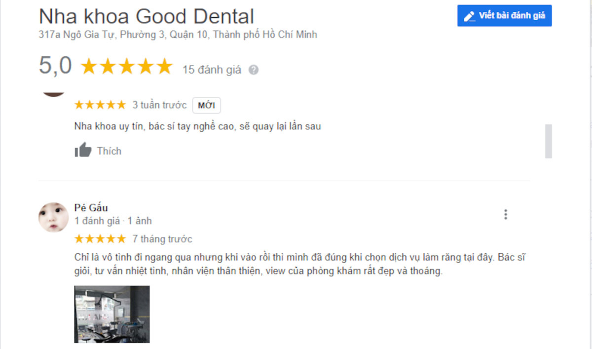 review nha khoa good dental
