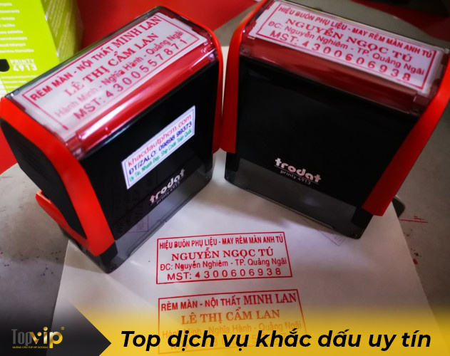 Top 10 địa điểm khắc dấu giá rẻ uy tín nhất tại TP.HCM