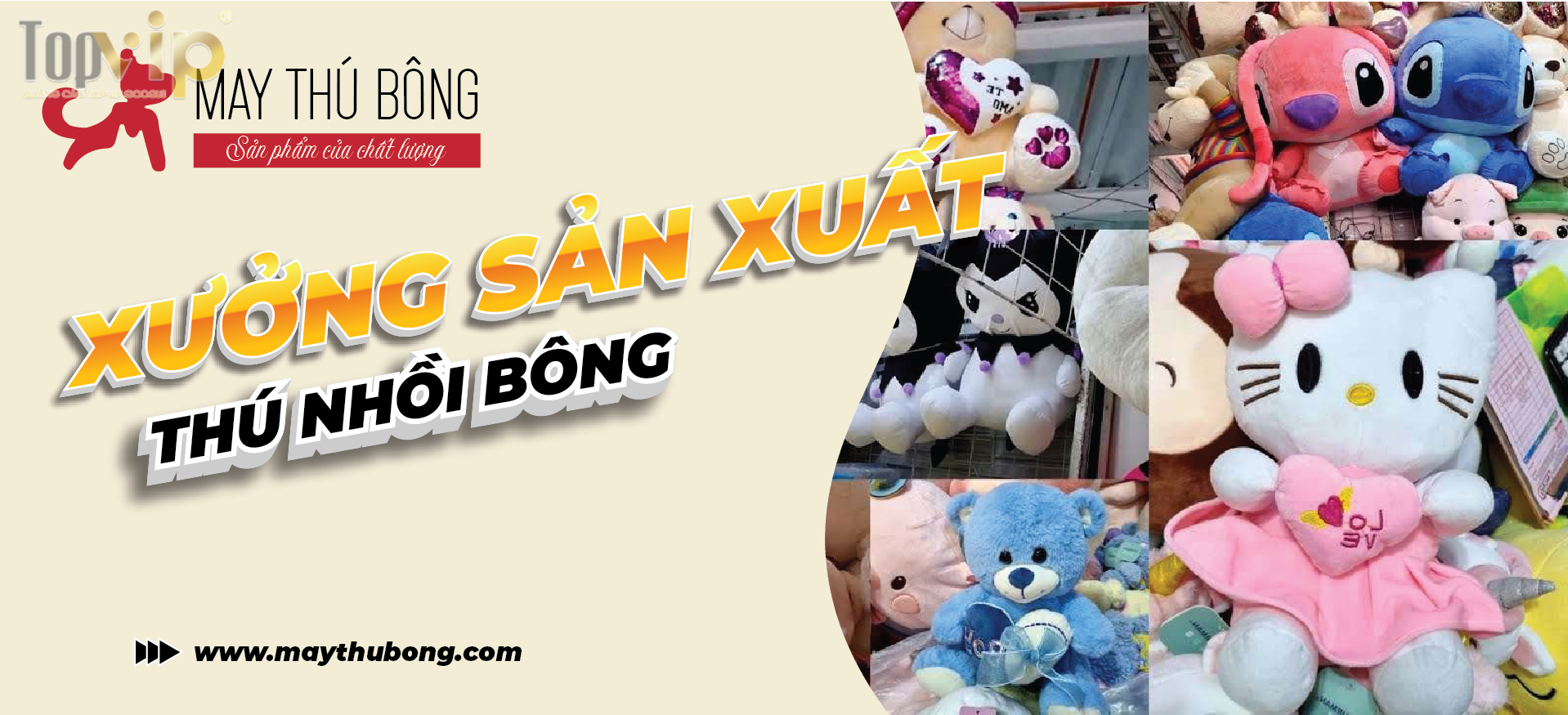 Top +5 Xưởng Sản Xuất Gấu Bông TPHCM Uy Tín &#038; Giá Sỉ Tốt Nhất
