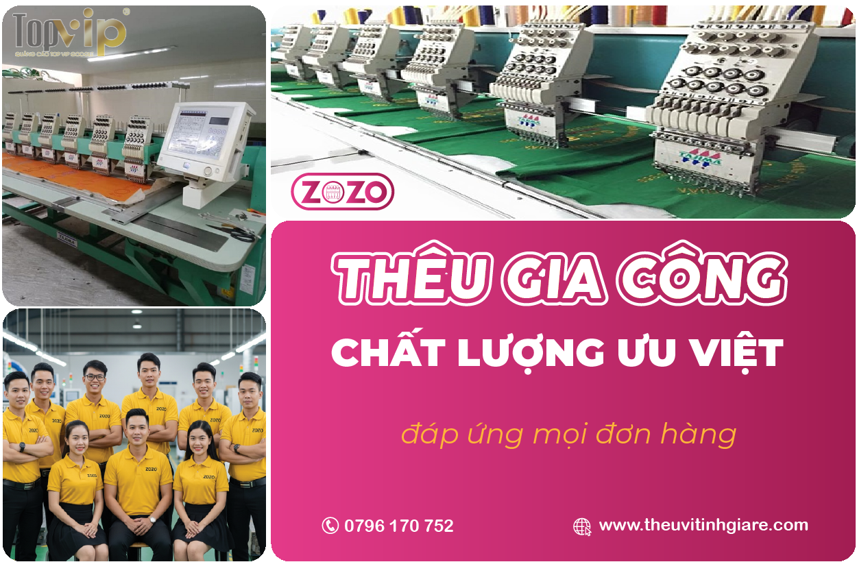 Xưởng thêu gia công mọi số lượng