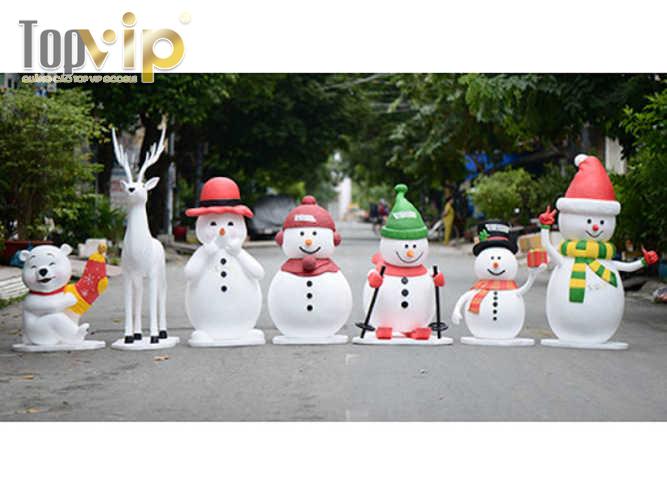 Các mẫu mascot mô hình xốp cho mùa Noel.