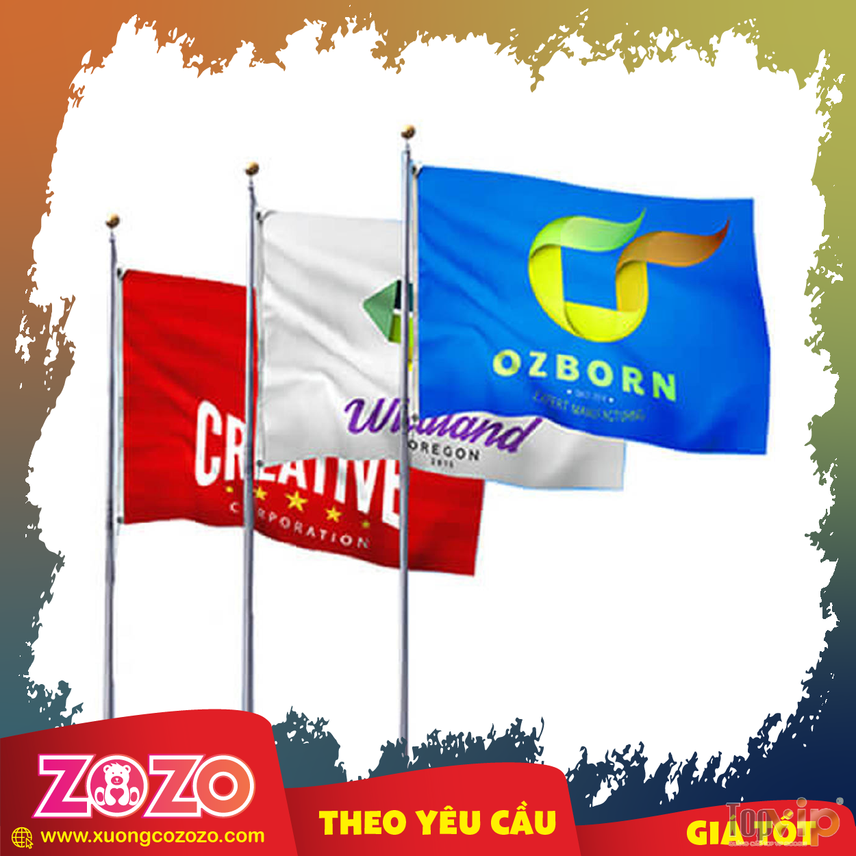 Xưởng in cờ công ty theo yêu cầu giá rẻ