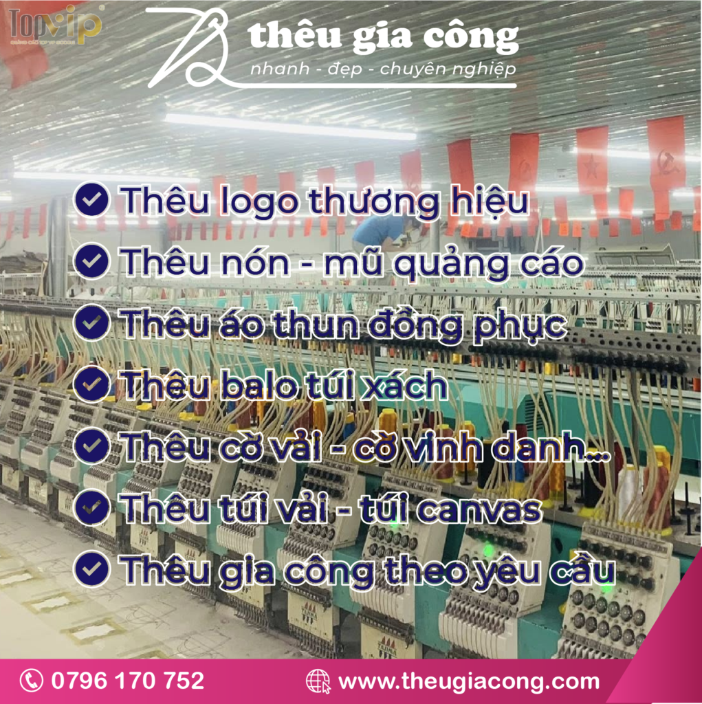 Top xưởng thêu vi tính uy tín ở Gò Vấp HCM