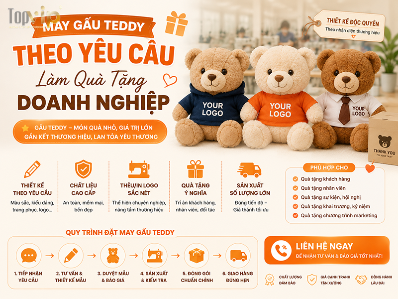 Xưởng sản xuất gấu bông ở TPHCM Xưởng sản xuất gấu bông ở TPHCM
