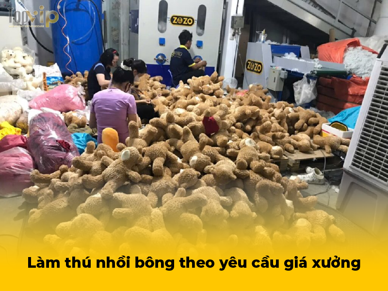 Làm thú nhồi bông theo yêu cầu giá xưởng