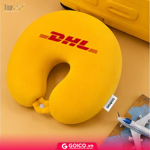 Đặt may gối chữ U quảng cáo in thêu theo yêu cầu